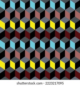 Geometric pattern, mosaic decoration abstract seamless design