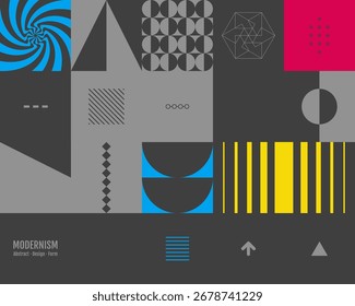 Patrón geométrico. Diseño de mosaico. Composición artística. Plantilla de diseño de la cubierta. Ilustración vectorial 3D para folleto, póster, presentación, volante y Anuncio.