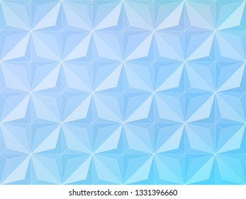 Geometric pattern. Mosaic gradient background. Modern graphic decoration. Stars grid on blue backdrop. Abstract modern vector texture.
