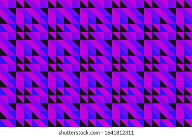 Geometric pattern mosaic of triangles, print for branding, textiles and wallpaper, for kids design