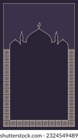 geometric pattern mosque prayer rug sj062