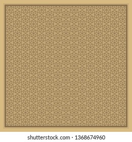 Geometric pattern motif for hijab fabric textile print