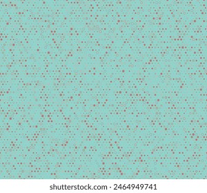 Geometric pattern. Multicolored geometric elements of varied size. Hexagon mosaic cells with padding and inner solid cells. Small hexagon shapes. Tileable pattern. Seamless vector illustration.