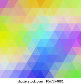 Geometric pattern with multicolored triangles. Triangular abstract background. Modern texture for desktop background, posters, book covers, wallpapers etc. 