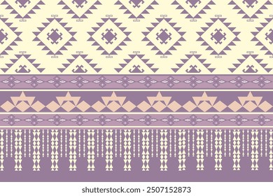 Patrón geométrico Patrones de tela nativos americanos, coloridos, utilizados para la decoración o todo tipo de proyectos de tela.
