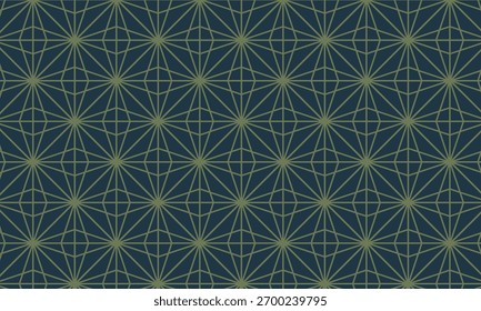 Patrón geométrico verde oliva y azul marino