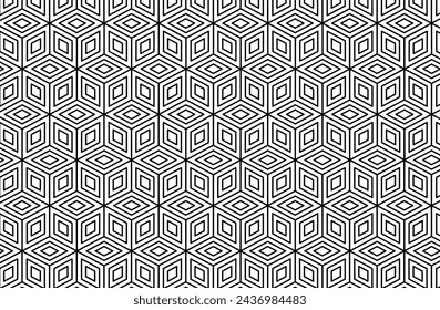 Geometric pattern on with background