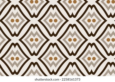 Geometric pattern on beige. Vector illustration.