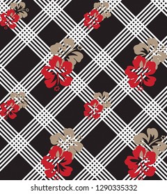 Geometric Pattern on black Background