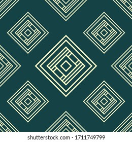 Geometric pattern on a blue background. Great for fabric, wrapping paper, case or cover.