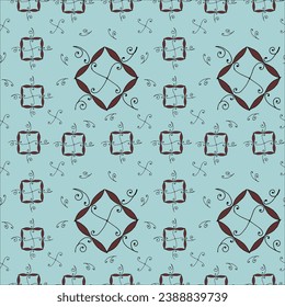 Geometric pattern on a colored background
