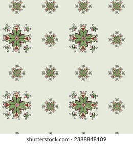 Geometric pattern on a colored background