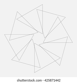 geometric pattern on a gray background