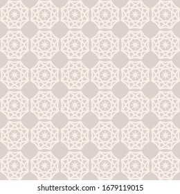 Geometric pattern on a seamless gray background, vector graphics
