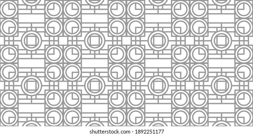 Geometric pattern on white background .Abstract linear geometry.Cube cell.Vector illustration	
