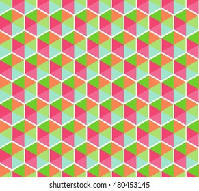 Geometric pattern on a white background. Vector seamless illustration
