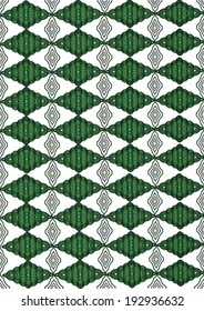 Geometric pattern on white color.