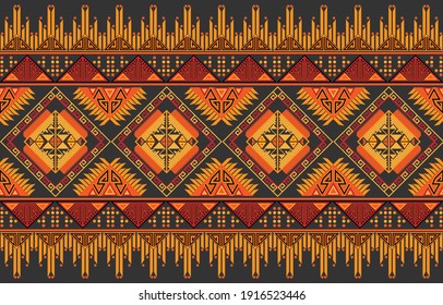 Patrón geométrico, tela oriental, estilo étnico EP.2. Puede utilizarse para decorar alfombras, textiles, bolsas y otras prendas de vestir.