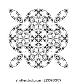 patrón geométrico, ornamento, fondo floral abstracto, huella de moda, elemento decorativo vectorial