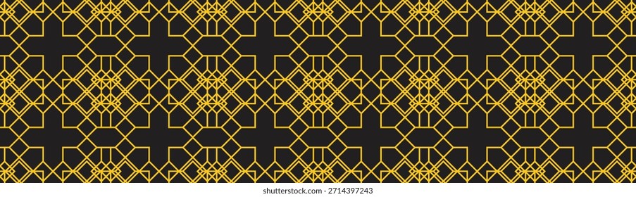 Diseño de Vector clásico de ornamento de patrón geométrico.eps