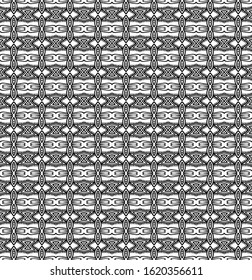 Geometric pattern - ornament decoration - Black and White design. 