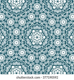 geometric pattern. Ornament lace tracery. Ornate floral decor for wallpaper. Bright pattern fill.