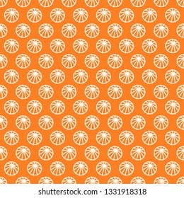 Geometric pattern with outlined abstract leaves. Minimal style, one color.