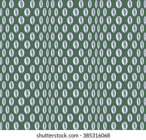 Geometric pattern of ovals. Green pattern