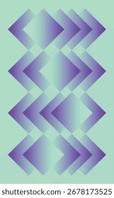 Geometric pattern with overlapping diamond shapes in teal and yellow tones, creating retro aesthetic