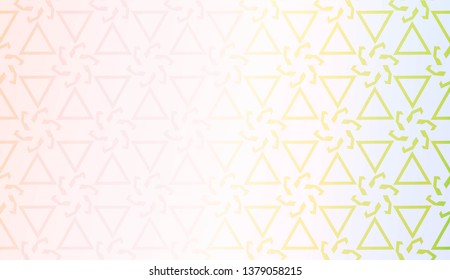 Geometric pattern with pastel color Gradient Color Background Wallpaper. For Your Design Ad, Banner, Cover Page. Vector Illustration