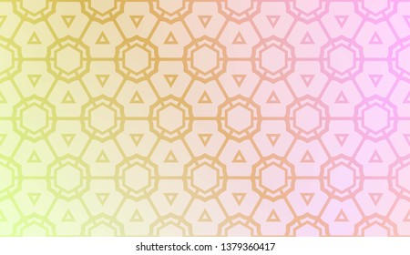 Geometric pattern with pastel color Gradient Color Background Wallpaper. For Your Design Ad, Banner, Cover Page. Vector Illustration