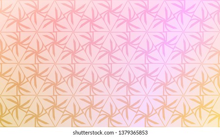 Geometric pattern with pastel color Gradient Color Background Wallpaper. For Your Design Ad, Banner, Cover Page. Vector Illustration