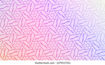 Geometric pattern with pastel color Gradient Color Background Wallpaper. For Your Design Ad, Banner, Cover Page. Vector Illustration