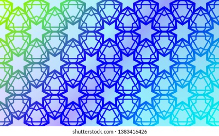 Geometric pattern with pastel color Gradient Color Background Wallpaper. For Your Design Ad, Banner, Cover Page. Vector Illustration