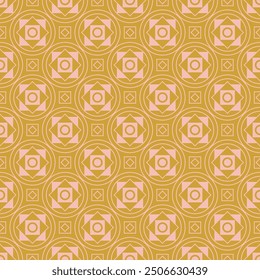 Geometric pattern in pastel pink and warm yellow colors