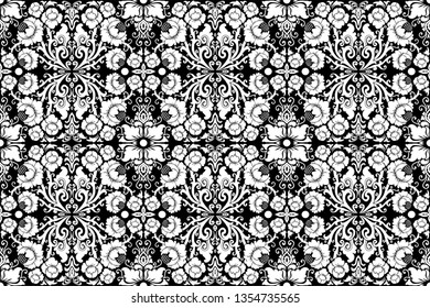 The geometric pattern of patra bali. Seamless vector background. Ornament for fabric. Wallpaper. Packaging.