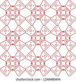 .  Geometric Pattern with Pigs. Seamless New Year pattern. Winter texture. Simple background with pigs. Design for New Years decororation, prints, digital, fabric