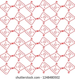 .  Geometric Pattern with Pigs. Seamless New Year pattern. Winter texture. Simple background with pigs. Design for New Years decororation, prints, digital, fabric