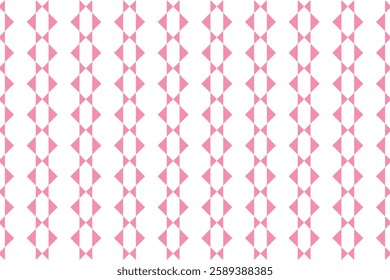 Geometric pattern with pink rhombuses on a white background.