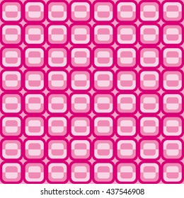 Geometric pattern with pink squares
