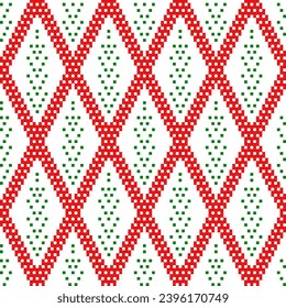 Geometric pattern. Pixel pattern. Aztec geometric art ornament print. fabric cross stitch background