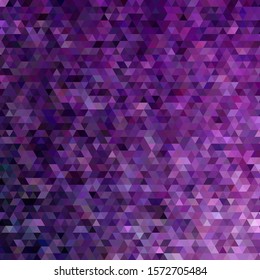 Geometric pattern, polygon triangles vector background in purple tones. Illustration pattern