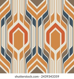 Geometric pattern polygonal ethnic traditional design seamless