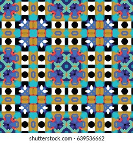 Geometric pattern for print, website, corporate style, interior design, wallpaper. The endless texture. Abstract illustration. Vector ornaments. 