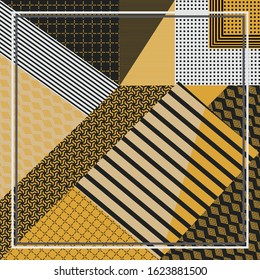 geometric pattern printed square hijab