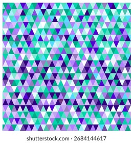 Geometric pattern in purple, blue and green, vector illustration