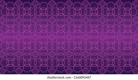 Geometric pattern in purple color, luxurious design for fabric or textile.