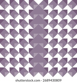 Geometric pattern of purple squares forming a symmetrical pyramid shape