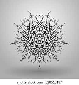 geometric pattern radial / abstract flower vector eps10
