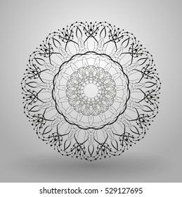 geometric pattern radial / abstract flower vector eps10